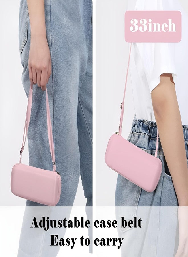 كونتاكتس مظلة سفر صغيرة للنساء من كونتاكتس مع حافظة كبسولة، مظلة صغيرة الحجم وخفيفة الوزن للحماية من الأشعة فوق البنفسجية، مظلة محمولة مقاومة للرياح (لون وردي) - Image 3